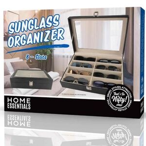 Home Essentials Elegant Black Sunglass Organizer